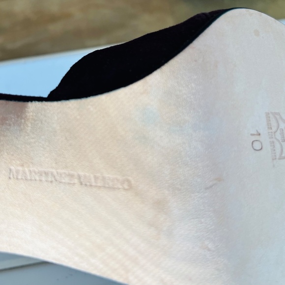 NEW Size 9.5 Martinez Valero T-Strap SUEDE +LEATHER SOLE Burgundy 3” Heels - Picture 6 of 8